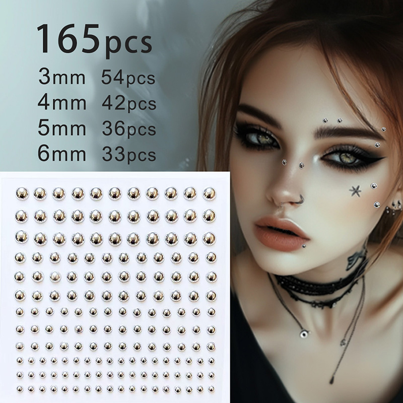 Body Jewelry Eyebrow - 3D Face Eyes Party Makeup Tattoo