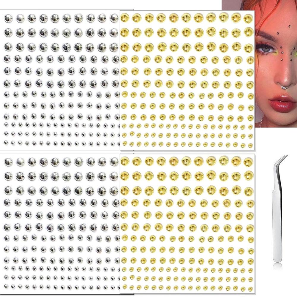 Body Jewelry Eyebrow - 661Pcs Set Face Fake Piercings Fake