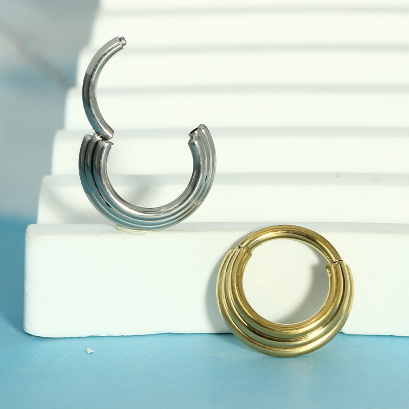Nose Hoop Earrings Metal Nose  - Body Jewelry And Earrings 评论和价格