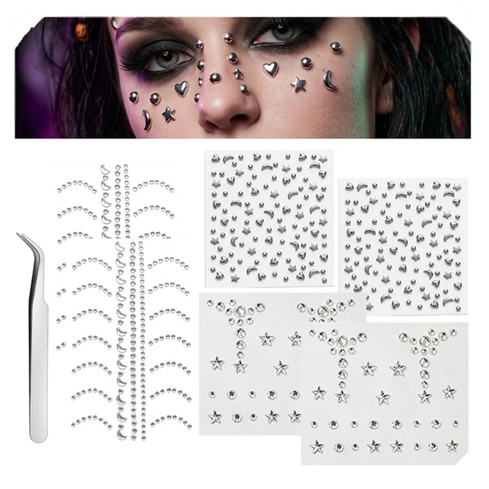 Fake Piercings Balls Stick on  - Body Jewelry Eyebrow 评论和价格
