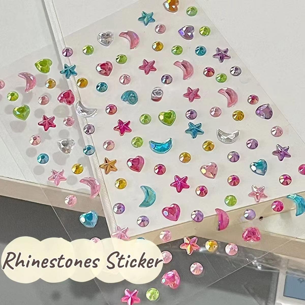 1/2pcs 3D Star Moon Heart Rhin - Body Jewelry Eyebrow 评论和价格
