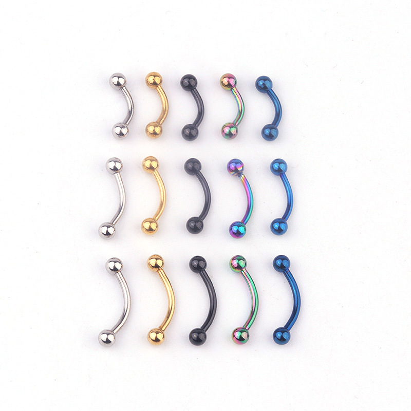 5pcs/lot 16G 316L Stainless St - Body Jewelry Eyebrow 评论和价格