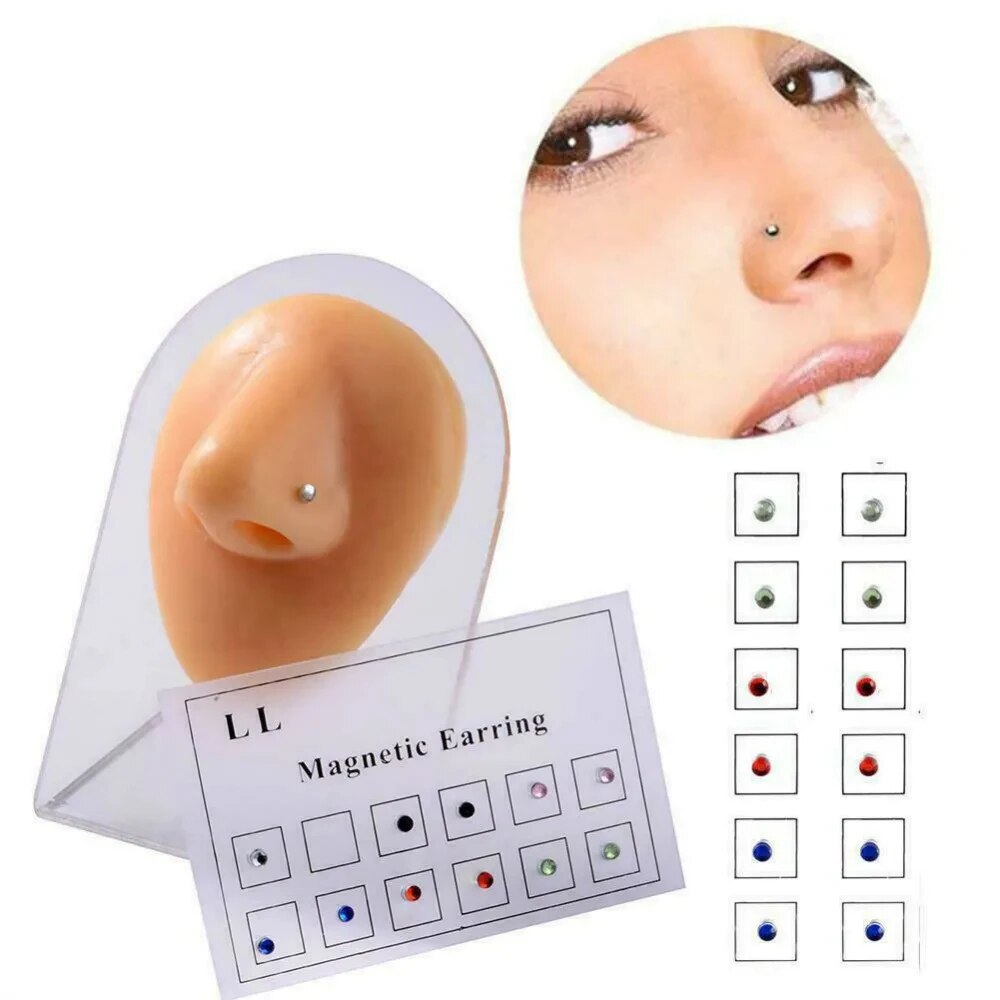 12PCS/Card Fake Cheater Non Pi - Body Jewelry And Earrings 评论和价格
