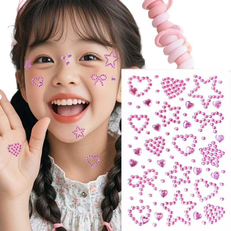 1 Sheet Colorful Self Adhesive - Body Jewelry Eyebrow 评论和价格