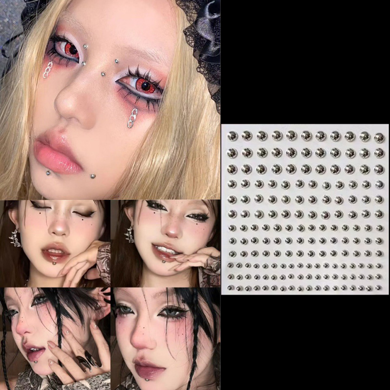 3D Face Eyes Party Makeup Tatt - Body Jewelry Eyebrow 评论和价格