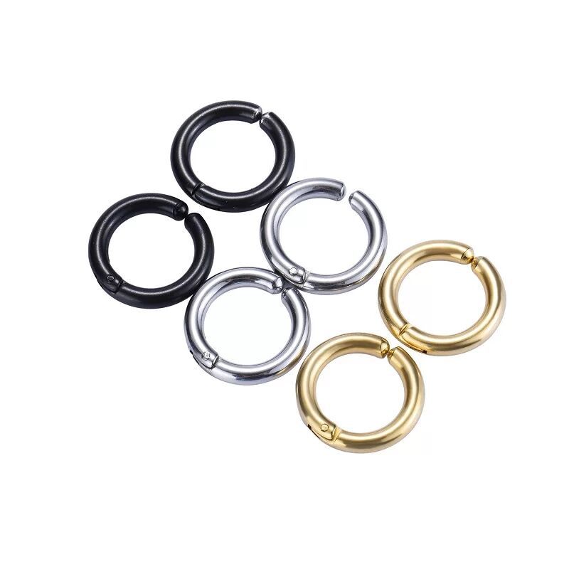 2/6Pcs Fake Huggie Hoop Earrin - Body Jewelry And Earrings 评论和价格