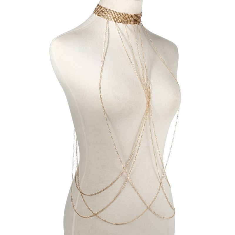 Gold Color Body Chain Women  R - Body Jewelry Usa 评论和价格