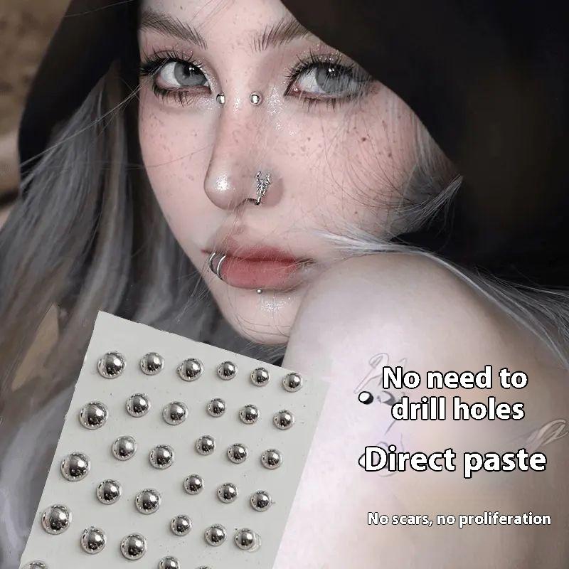 321pcs Non Piercing Lip Studs  - Body Jewelry Eyebrow 评论和价格