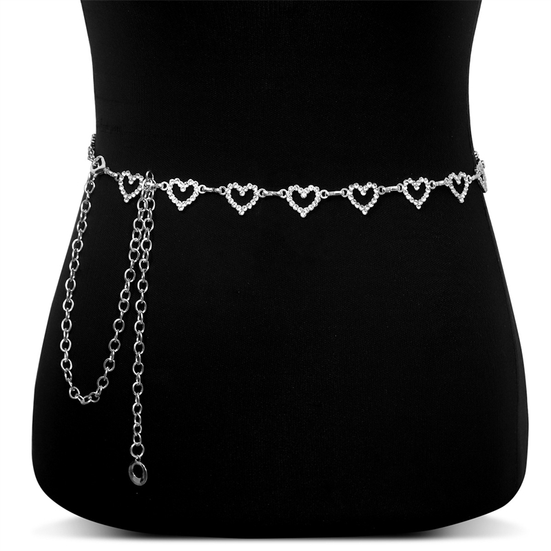 Fashion Rhinestone Heart Waist - Body Jewelry Usa 评论和价格