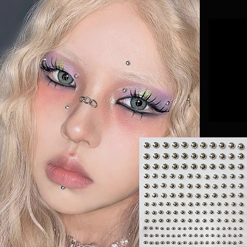 Diamond Sticker Fake Nose Stud - Body Jewelry Eyebrow 评论和价格