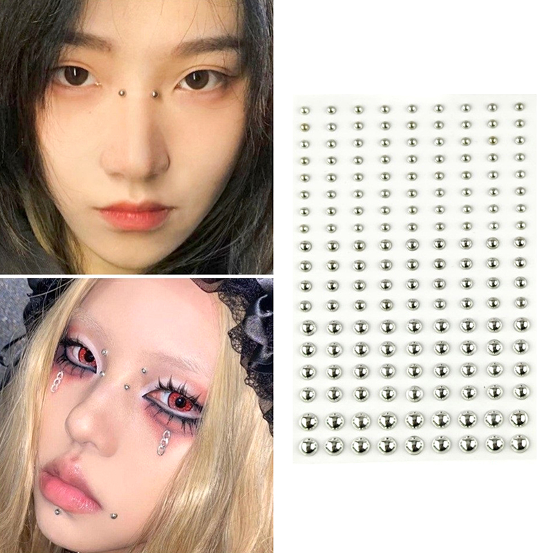 Diamond Sticker Fake Nose Stud - Body Jewelry Eyebrow 评论和价格