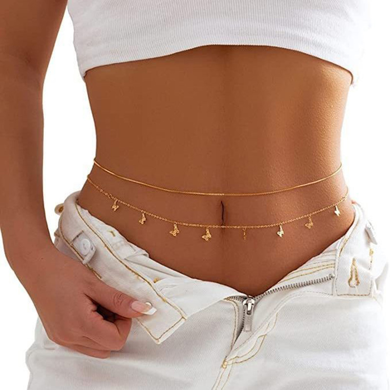Fashion Simple Double Layer Be - Body Jewelry Usa 评论和价格
